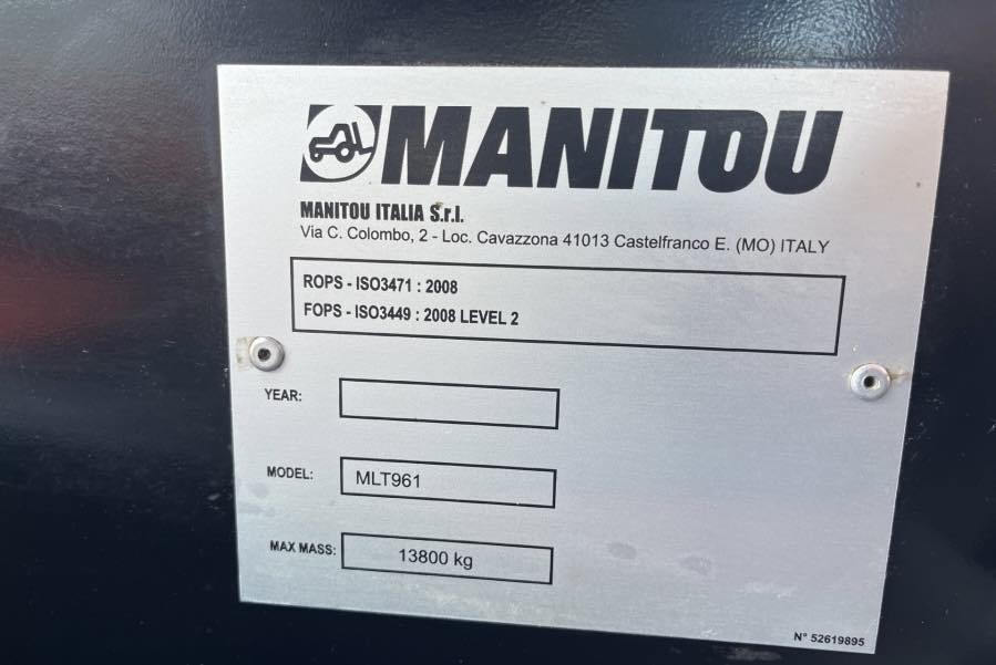 Manitou MLT 961 Fourches/ Godet/ Fouches à fumier – Image 8