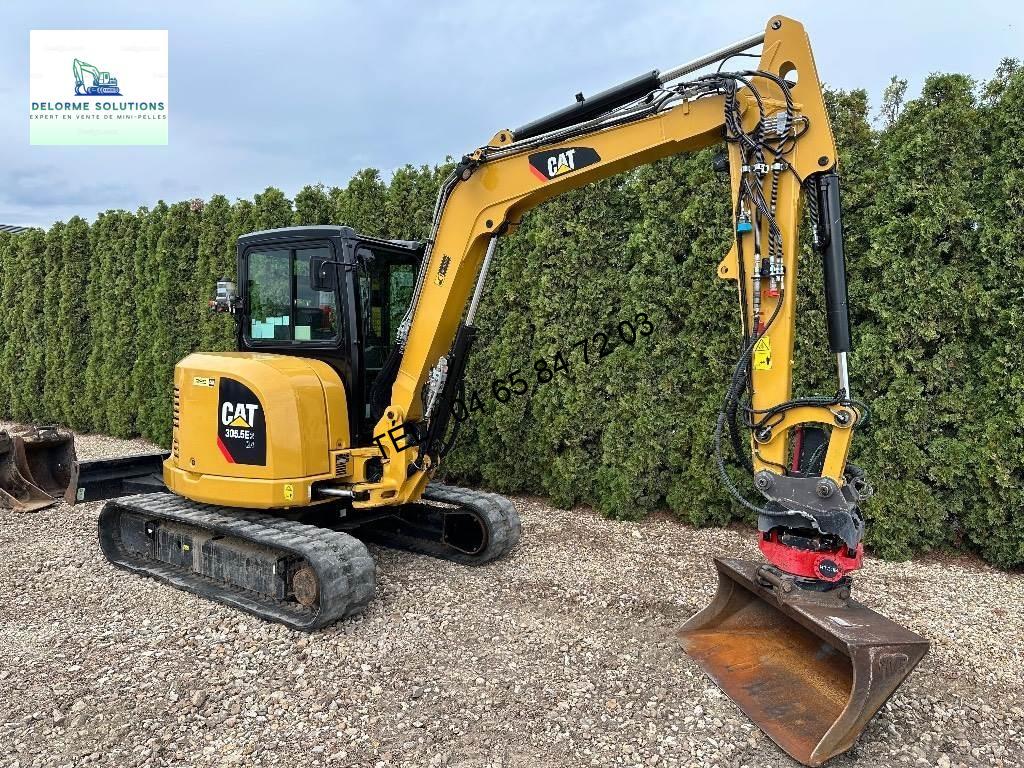 Mini pelle Caterpillar 305.5 E2 CR avec Accessoires