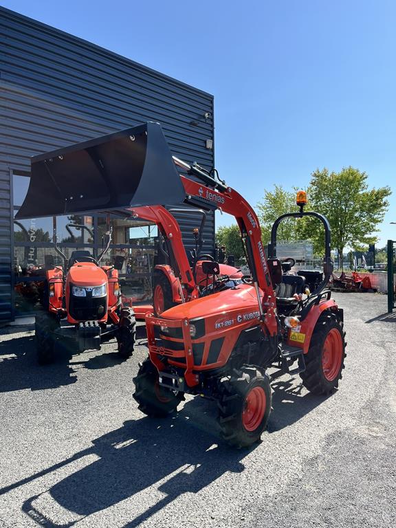 Micro tracteur Kubota EK1 261 + chargeur frontale – Image 3