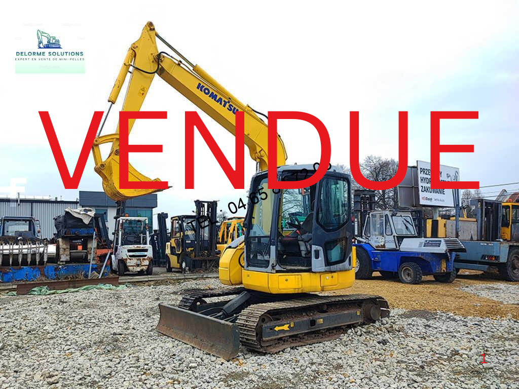 Mini pelle Komatsu PC 78 US-6 avec 3 godets – Image 19