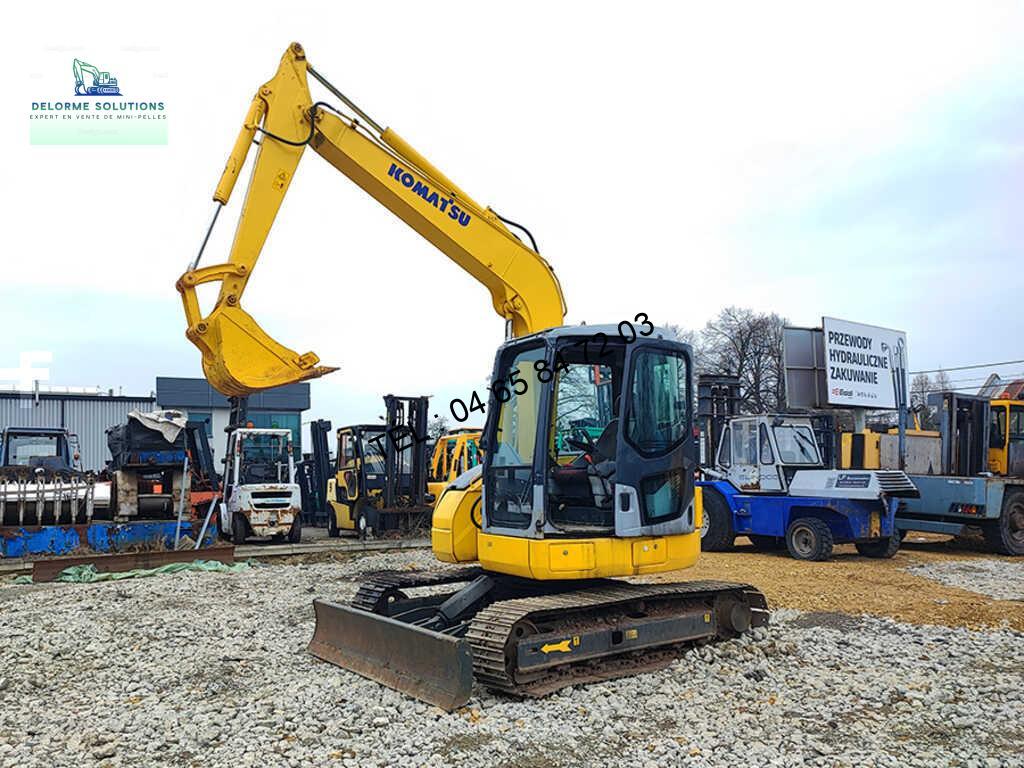 Mini pelle Komatsu PC 78 US-6 avec 3 godets
