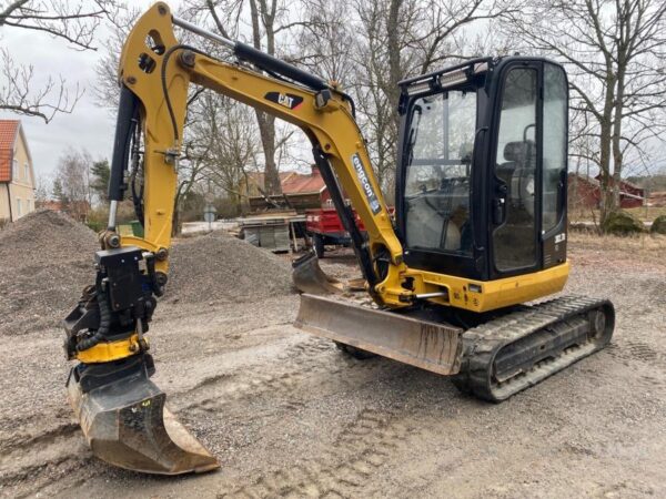 mini pelle Caterpillar 302.7D accessoire et Remorque – Image 4