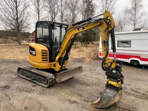 mini pelle Caterpillar 302.7D accessoire et Remorque – Image 7