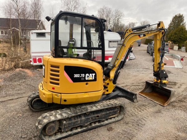 mini pelle Caterpillar 302.7D accessoire et Remorque – Image 9