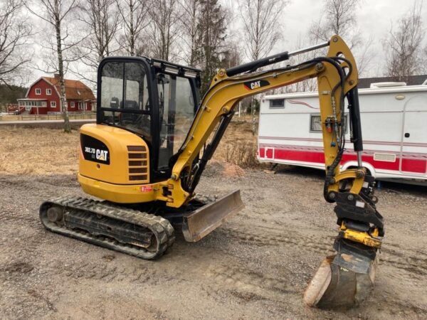 mini pelle Caterpillar 302.7D accessoire et Remorque – Image 10