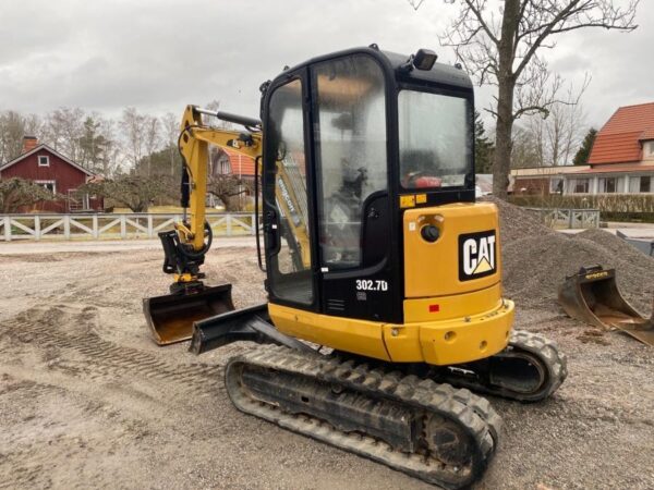 mini pelle Caterpillar 302.7D accessoire et Remorque – Image 13