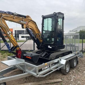 Mini pelle neuve Sany sys26u avec accessoire et remorque