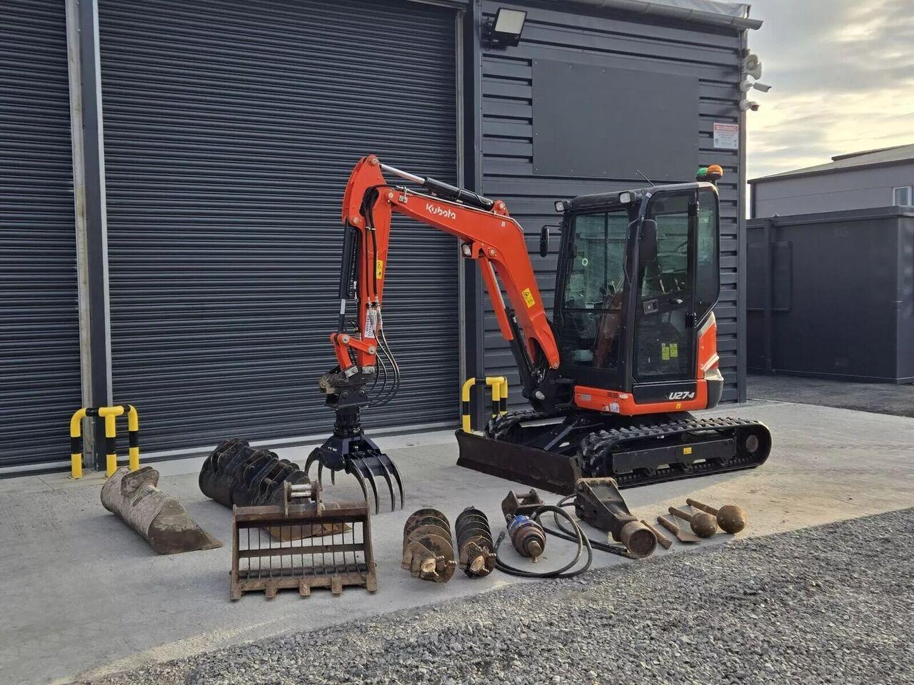 Mini-pelle Kubota U27-4 avec Accessoires neufs – Image 25