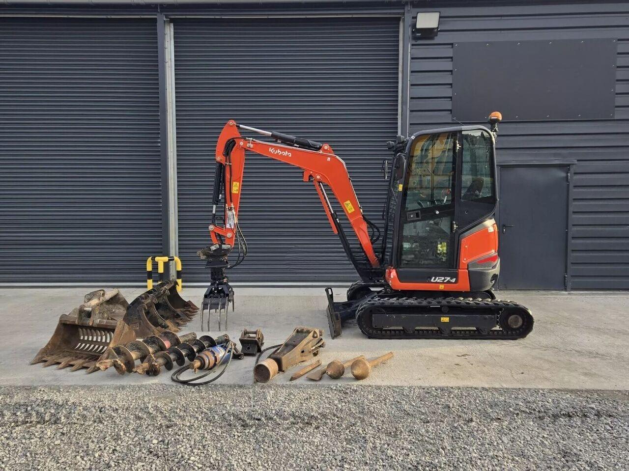 Mini-pelle Kubota U27-4 avec Accessoires neufs – Image 22