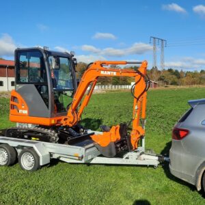 Mini pelle NANTE NT18D (2025) avec 3 godets et remorque