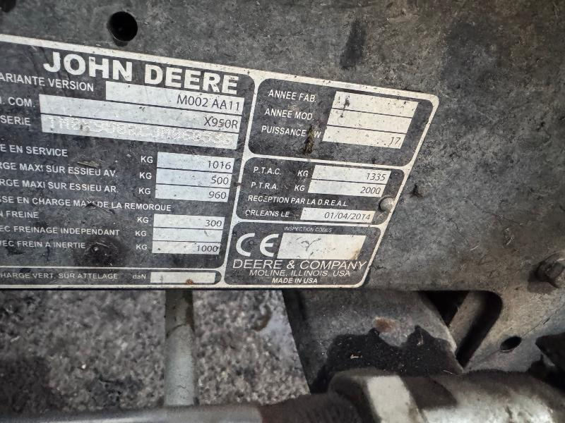 Tondeuse autoportée John Deere X950R 54 BH – Image 7