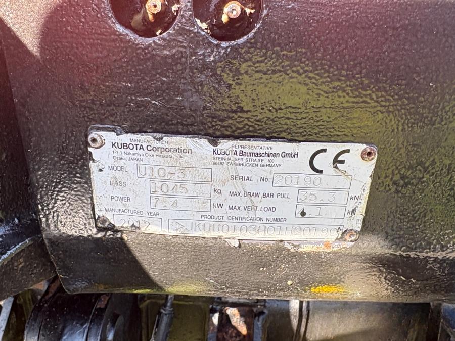 Kubota U10-3 avec remorque et 3 godets – Image 56